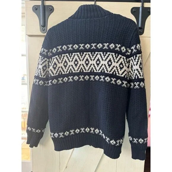 American Eagle Zip Up Sherpa Sweater Jacket - Picture 2 of 4